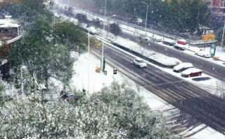 河南驻马店下雪了